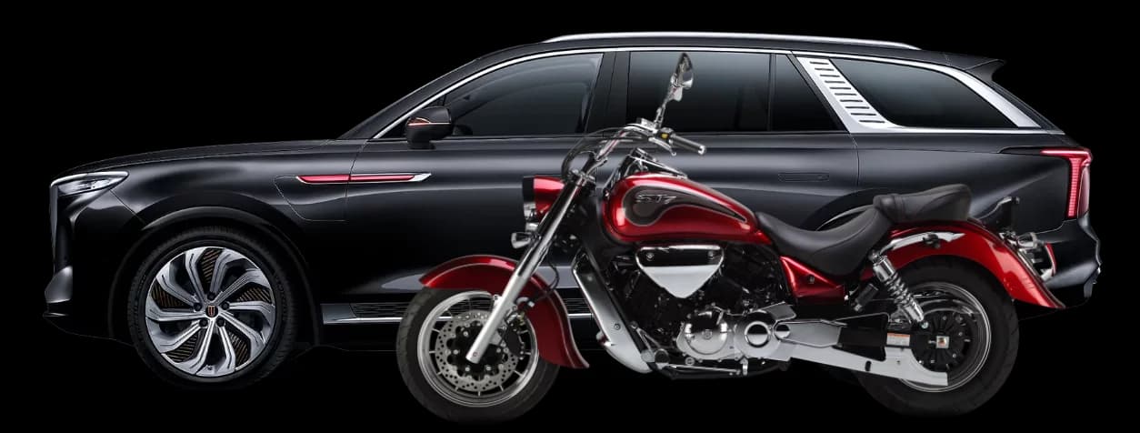 Car and Motorcycle